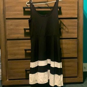 Black/White Mini Dress